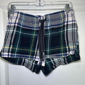 Old Navy Green Plaid High Waist Women's Shorts